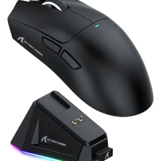 Mouse Gamer X11 Attack Shark Tri Mode 22000 dpi Paw3311 Dock