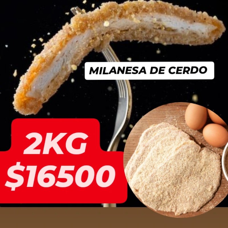 2kg de Exquisitas Milanesas de cerdo