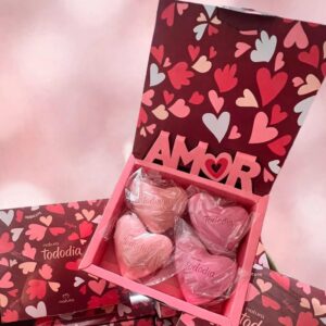 Caja de jabones corazón